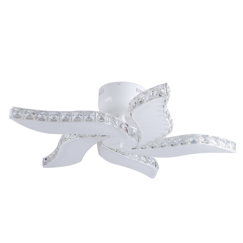 Modern Crystal Flower Chandelier Elegant Ceiling Light Led