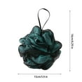 thumbnail image 3 of Two-Tone Mesh Bath Sponge Pouf for Shower Body Wash, Soft Fluffy Design with Hanging Rope, PE Material Quick Drying, 3 of 4
