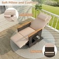 thumbnail image 6 of Costway Outdoor 360° Swivel Rattan Recliner Chair Patio Wicker Chaise Lounge Chair Beige, 6 of 9