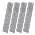 thumbnail image 1 of Unique Bargains 4 Pcs Plush Car Seat Belt Shoulder Seatbelt Pad Covers,Gray, 1 of 7