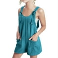 thumbnail image 1 of Summer Solid Color Short Jumpsuit For Girls, 1 of 4