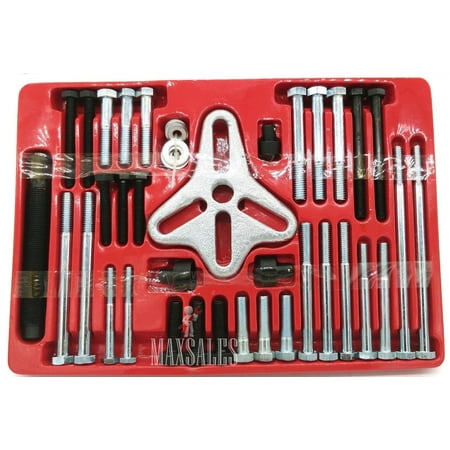 

46pc Harmonic Balancer Gear Puller Steering Wheel Pulley Steel Yoke Washer Crank