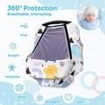 thumbnail image 2 of AUQ Car Seat Cover Baby,Protects Baby From Sun,Wind,Summer Heat,Dust Baby Car Seat Cover,Protects Baby From Mosquitoes and Strangers Car Seat Cover for Baby Carseat,Style 1, 2 of 2