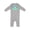 AC-Heather Grey, variant on My First Easter Cuddly Blue Bunny Baby Romper Coveralls
