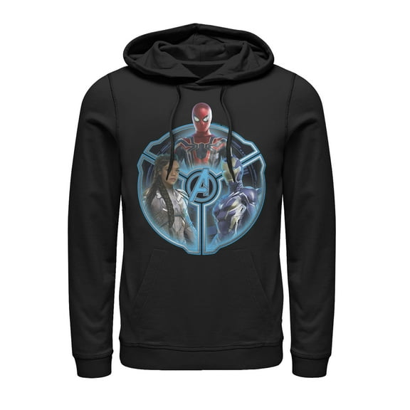 Men's Marvel Avengers: Endgame Trio Pull Over Hoodie Black Medium