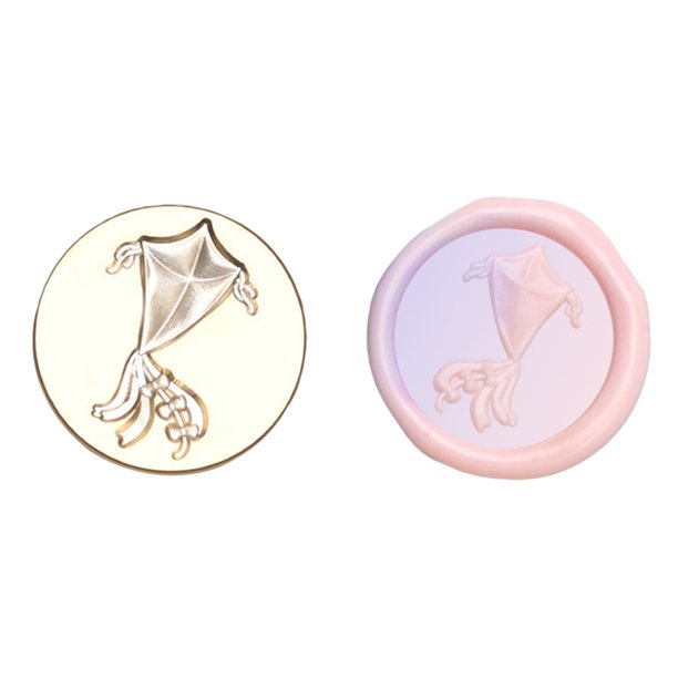 Cabeza De Sello Cabeza de cobre de 25 mm Cabeza de cera de esmalte vintage clásico para tarjeta de boda (cometa) Tmvgtek Libre de BPA