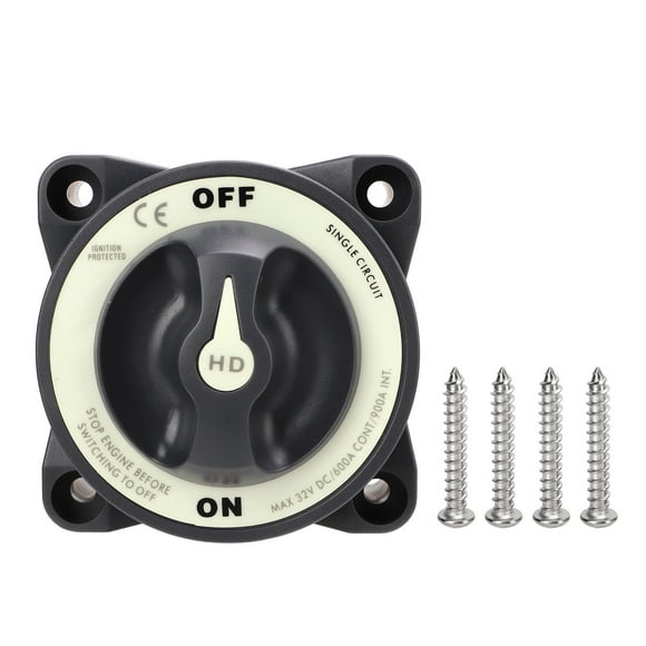 Battery Power Single Circuit Switch,Marine Master Battery Switch Marine Master Battery Switch Battery ON Off Disconnect Switch Solid Performance