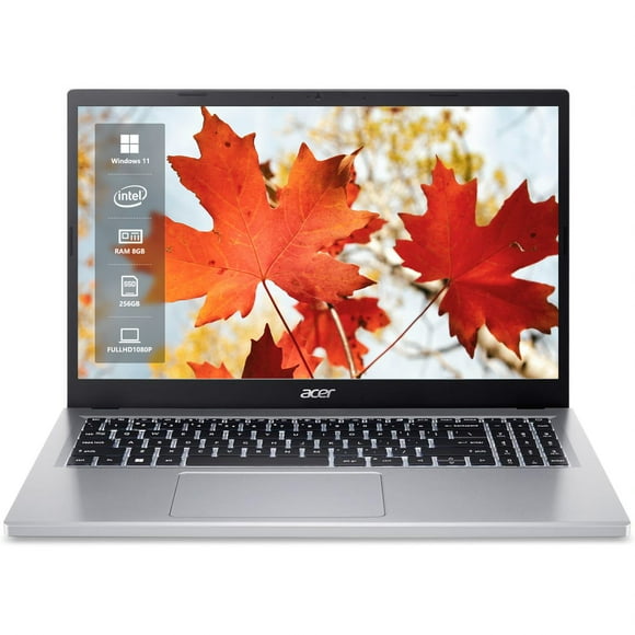 Acer Aspire Go 15 Slim Laptop, 15.6" FHD IPS Display, Intel Core i3-N305, 8GB Memory, 256GB Storage, Intel UHD Graphics, Wi-Fi 6, Windows 11 Home S Mode, Silver