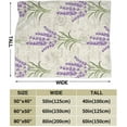 thumbnail image 3 of Vintage Lavender Floral Flowers Throw Blanket Ultra Soft Warm All Season Decorative Fleece Blankets for Bed Chair Car Sofa Couch Bedroom 50"X40", 3 of 6