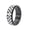 Black, variant on Rotatable Rings for Women Men Checkered Chessboard Stainless Steel Band Couple Dainty Punk Gothic Statement Personalized Gift Jewelry Silver 7