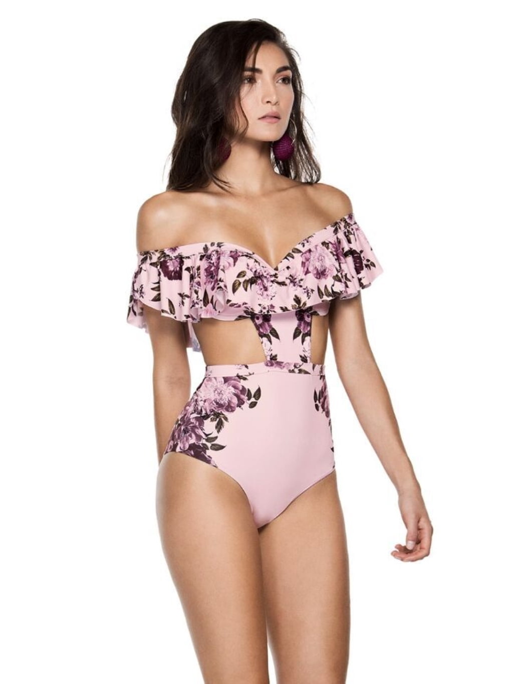 swimsuits with off the shoulder sleeves