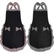 thumbnail image 1 of 2 Pcs Women Cute Apron, Ladies Black Aprons With Acsergery 2 Pockets, Waterproof Kitchen Gift, 1 of 5