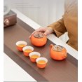 thumbnail image 4 of Holiday Gift Tea Set Orange Gift Box With Hand Gift Persimmon Ruyi Tea Set Persimmon Teapot Tea Cup, 4 of 8