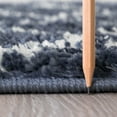 thumbnail image 4 of Wembley Shag Contemporary Shag Thick Navy and White Area Rug, 9' x 12', 4 of 7