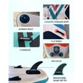 thumbnail image 2 of AILIEFSUN Wood Grain, 11'*34”*6“Ailiefsun Stand Up Paddle Board Inflatable Stable Sup Board with Fishing Paddleboards Accessories for Adults Youth Wide Non-Slip Deck Surfboard, 2 of 7
