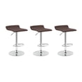 thumbnail image 1 of Set De 3 Bancos Altos Giratorios Para Barra Desayunador Cocina Color Café, 1 of 6