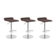 thumbnail image 1 of Set De 3 Bancos Altos Giratorios Para Barra Desayunador Cocina Color Café, 1 of 6