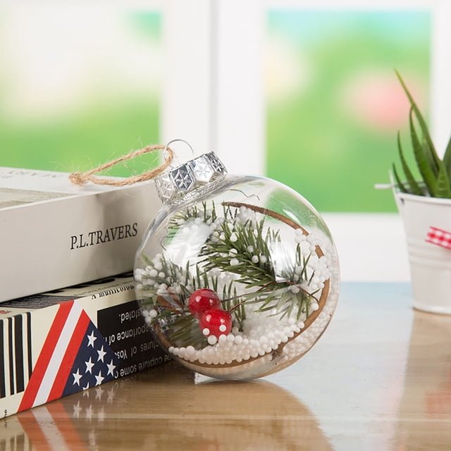 Decoration Transparent Christmas DIYT Ball Festival Pendant Gift Hollow Ball