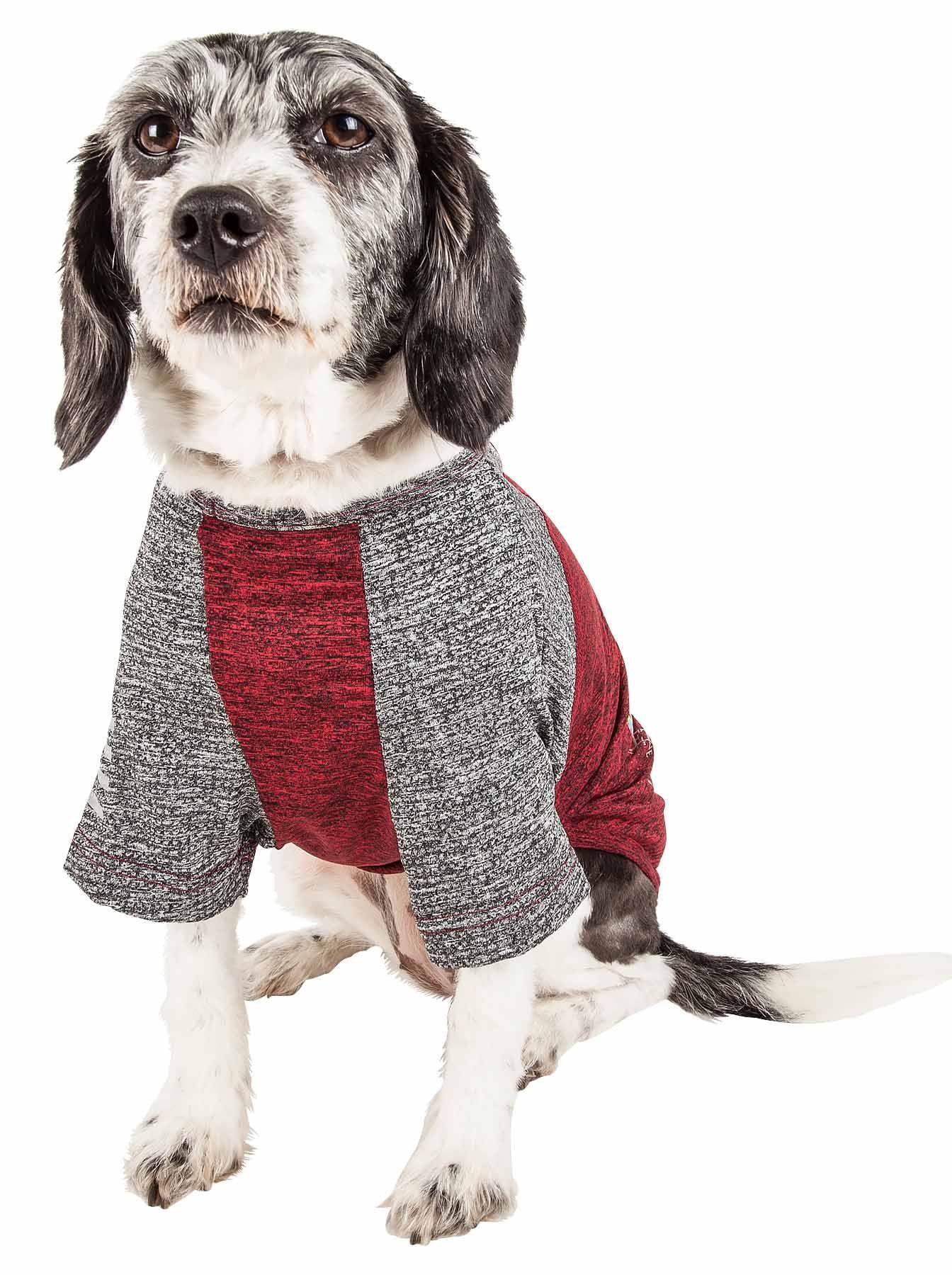 Pet Life ® Active 'Hybreed' 4-Way-Stretch Fitness Performance Dog T-Shirt