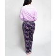 thumbnail image 2 of Muk Luks Women's Silky Velour Pajama Set, Purple /Purple Snowflake, 4X, 2 of 3