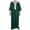 Green, variant on IWRICH Men's Muslim Clothes V-Neck Short Sleeve Plus Size Thobe Kaftan Loose Casual Solid Color Breathable Soft Thobe White XL