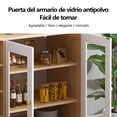 thumbnail image 3 of Zocalo Mueble Organizador Multiusos para Cocina, Sala, Comedor u Oficina - Gabinete con 4 Cajones y 2 Puertas, 120x35x90 cm, Blanco, 3 of 8