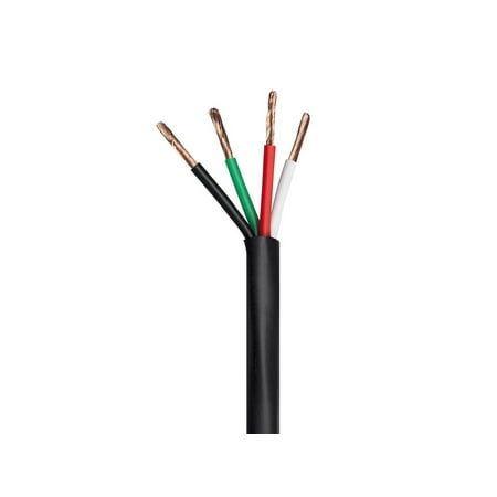 UPC: 0889028017777 | Monoprice Speaker Wire  CMP Rated  4-Conductor  16AWG  500ft  Black