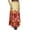 Red & Yellow, variant on Bimba Women's Cotton Floral Printed Skirt Elastic Waist Maxi Summer Skirts-S