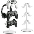 thumbnail image 1 of Soporte para mando de videojuegos de 3 niveles, soporte para auriculares, colgador ajustable para auriculares y mando de videojuegos para todos los accesorios universales de PC para videojuegos, 1 of 7