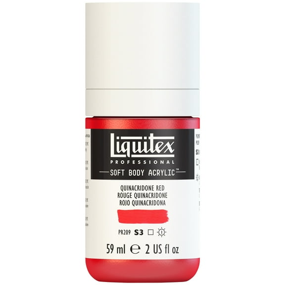 Liquitex Professional Soft Body Acrylic Color, 2 oz., Quinacridone Red