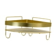 thumbnail image 3 of jifeng Corner Shower Shelf Bathroom Storage Triangle Shelf for Bedroom Kitchen Soap with Hook, 3 of 8