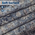 thumbnail image 5 of 10x13 Washable Vintage Area Rug Stain Resistant Non-Slip Large Indoor Carpet Non Shedding Soft Low-Pile Carpet Foldable Distressed Retro Floor Mat for Bedroom Living Room Denim, 5 of 8