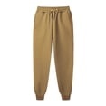 thumbnail image 3 of Gibobby Pantalones deportivos para mujeres Joggers informales con cordón de color liso para mujer con bolsillos y traseros(Marrón,G), 3 of 4