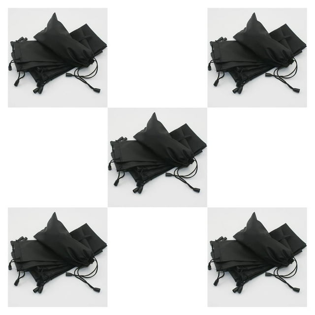 Wisewang Pochette Unisexe pour Lunettes de Soleil Anti-Rayures Sac de Rangement pour Bijoux 1 5Ensemble