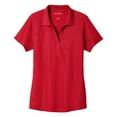 thumbnail image 5 of Yellow Rooster Women's EZPerformance Pique Polo T-Shirt Apple Red XS, 5 of 6