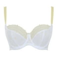 thumbnail image 3 of Cleo by Panache Blossom Balconnet Underwire Bra (10581),30H,White/Lemon, 3 of 4