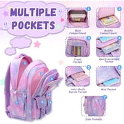 Sunyuer Stylish and Spacious Backpack, Aesthetic Backpack for Women Cute Bookbag Preppy College