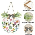 thumbnail image 2 of Coolnut Welcome Sign Hanging Plaque Sign Cute Flowers Porch Wall Front Door Garden Home Welcome Hanging Sign, 12x12 in Home Decor, 2 of 7