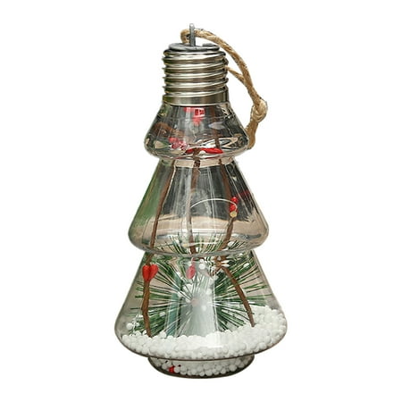 

Jpgif Transparent LED Interior Christmas Tree Shape Creative Christmas Pendant