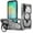 Gray, variant on Dteck Magnetic Case for Samsung Galaxy A14 5G,Shockproof TPU PC Ring Holder Case Compatible with Mag Safe Military Drop Protection Kickstand Back Cover,Black