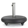 thumbnail image 3 of Noble House Hayward Outdoor 80lbs Concrete Circular Umbrella Base in Black, 3 of 9