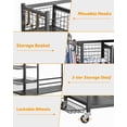 thumbnail image 5 of Gloperti Extra Large Golf Bag Organizer Rack，Wall Mount Storage Holds 4 Golf Bags & Clubs, 5 of 8