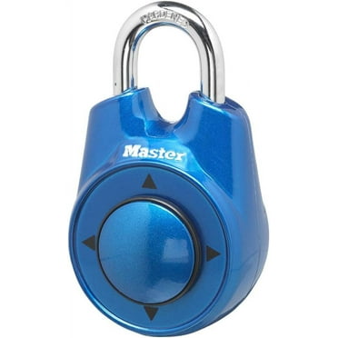 Master Lock 1500id in Steel Polished Combination Padlock, Blue Master lock