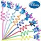 thumbnail image 4 of Juego de 8 pajitas reutilizables de Disney Stitch para fiestas de cumpleaños, pajitas reutilizables para niños, decoración para bebés, regalos de Navidad, 4 of 5