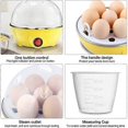 thumbnail image 3 of Egg Cooker Multifunctional Electric Egg Cooker Portable, Automatic Shut-Off (Blue, Double Layer), 3 of 5