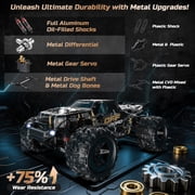 DEERC 9309E All Terrain Fast RC Cars for Adults 42KPH,4WD Electric Off-Road Remote Control Monster Truck,2.4Ghz High Speed Car,Waterproof Truck with 2 Batteries