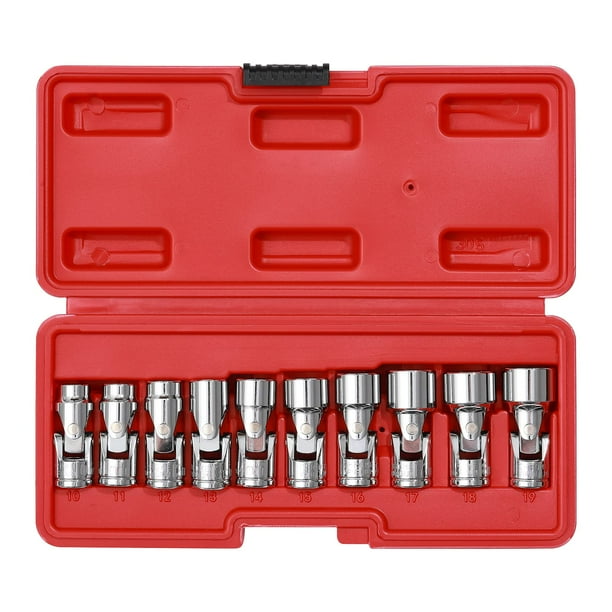 CASOMAN 3/8" Drive Universal Joint Socket Set10 Piece Flex Socket Set