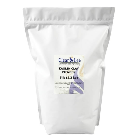 Clay Powder ClearLee, caolín, grado cosmético, 2,27 kg, para el cuidado de la piel