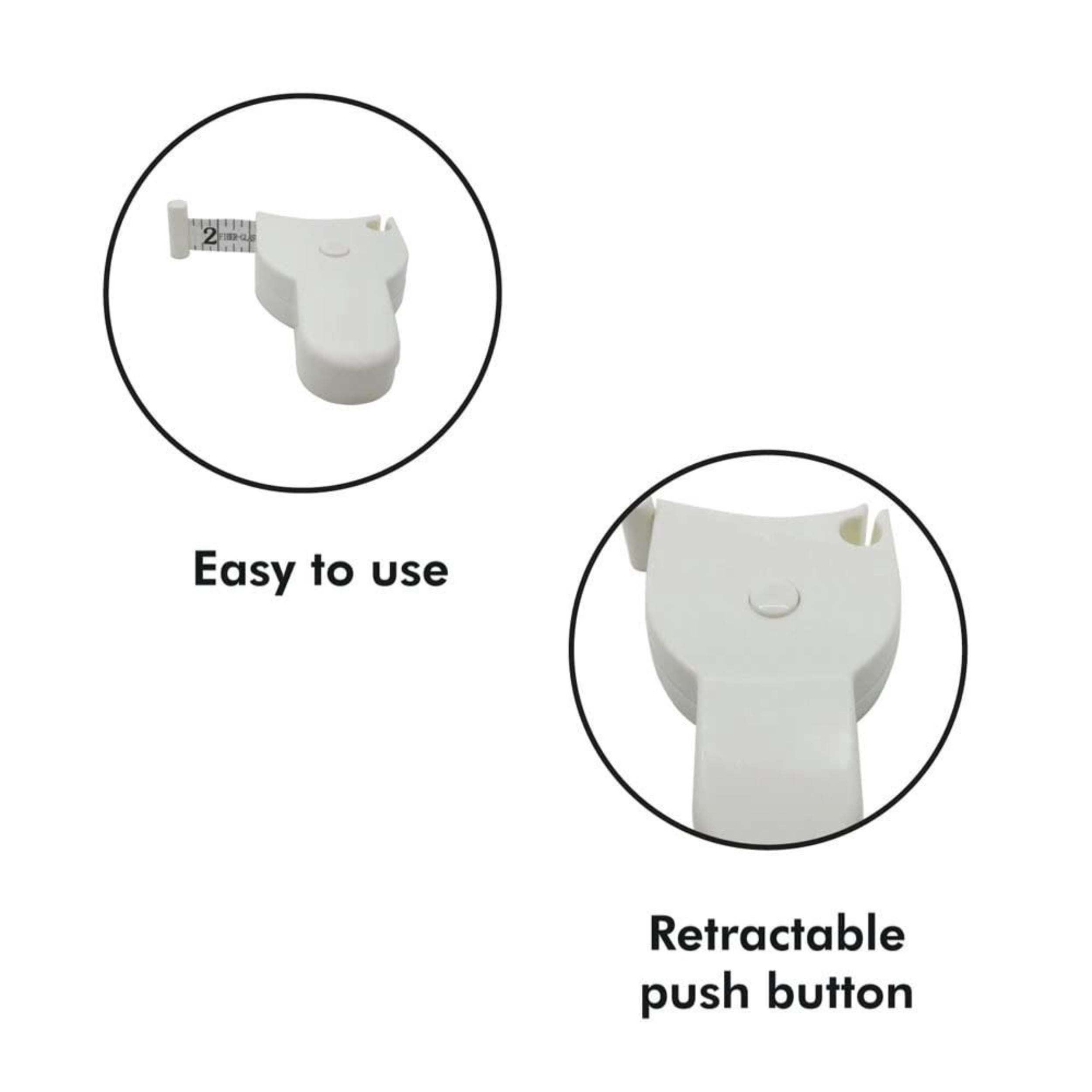 Portable Y-type 3-meter Flexible Tape Measure with Locking Device, Ergonomic Handle, and Centimeter Scale