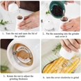 thumbnail image 3 of Pcs Ceramic 6 Inch Pepper Grinder, Salt and Pepper Grinder Set,Salt and Peppercorn Mills,Pepper Mill Grinder,Salt Mill Adjustable Salt Grinder,Condime, 3 of 5